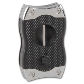 Colibri SV-Cut dupla pengés és ék szivarvágó 23/27 mm – fekete és ezüst