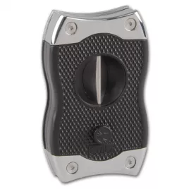 Colibri SV-Cut dupla pengés és ék szivarvágó 23/27 mm – fekete és ezüst