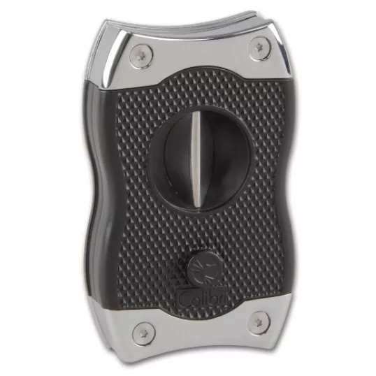 Colibri SV-Cut dupla pengés és ék szivarvágó 23/27 mm – fekete és ezüst
