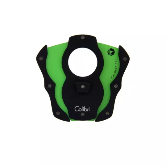 Colibri Cut pillangó szivarvágó zöld színű tapadás mentes nemesacél pengével - 25mm