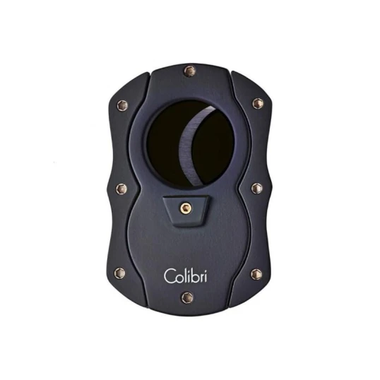Colibri Cut fekete pillangó szivarvágó, fekete színű tapadás mentes nemesacél pengével - 25mm - Colibri pillangó szivarvágók