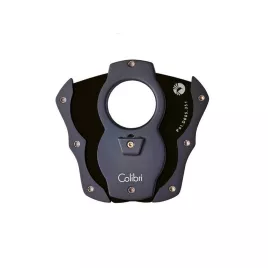 Colibri Cut fekete pillangó szivarvágó, fekete színű tapadás mentes nemesacél pengével - 25mm