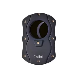 Colibri Cut fekete pillangó szivarvágó, fekete színű tapadás mentes nemesacél pengével - 25mm