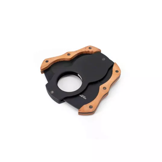 Colibri Wood Cut Dark Burl, pillangó szivarvágó eredeti fa borítással - 22mm