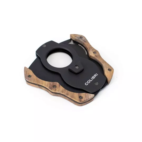 Colibri Wood Cut Light Burl, pillangó szivarvágó eredeti fa borítással - 22mm