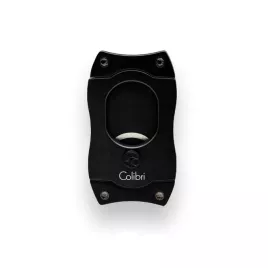 Colibri S-Cut Black, fekete színű nemesacél pengéjü guillotine szivarvágó 26mm - fekete