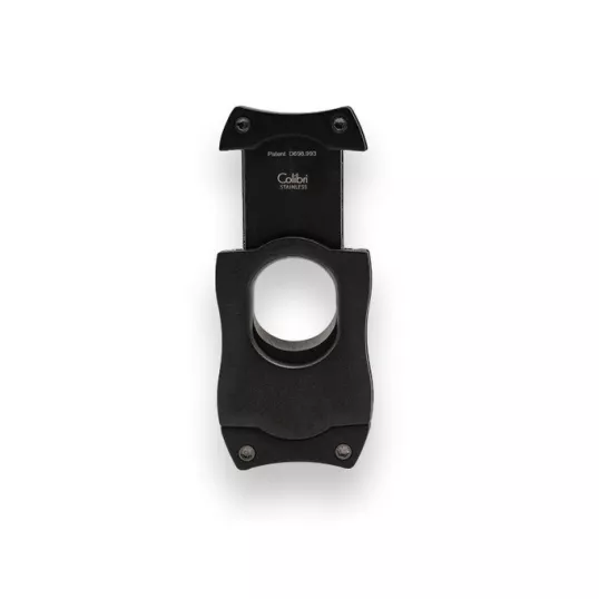 Colibri S-Cut Black, fekete színű nemesacél pengéjü guillotine szivarvágó 26mm - fekete