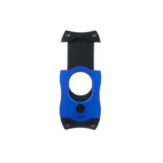 Colibri S-Cut Blue, kék színű nemesacél pengéjü guillotine szivarvágó 26mm - fekete pengével