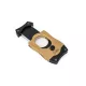 Colibri S-Cut Gold, szálcsiszolt arany színű nemesacél pengéjü guillotine szivarvágó 26mm - fekete pengével