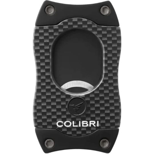 Colibri S-Cut CF Black guillotine szivarvágó 26 mm – fekete, fekete pengével - Colibri S-Cut