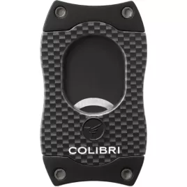 Colibri S-Cut CF Black guillotine szivarvágó 26 mm – fekete, fekete pengével