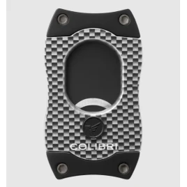 Colibri S-Cut CF Silver guillotine szivarvágó 26 mm – ezüst, fekete pengével