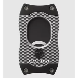 Colibri S-Cut CF Silver guillotine szivarvágó 26 mm – ezüst, fekete pengével
