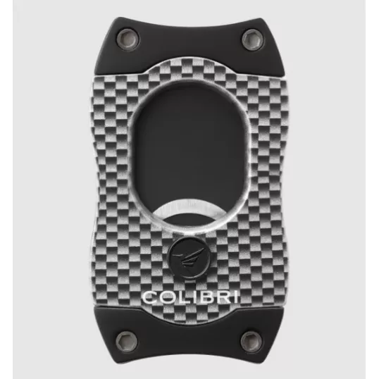 Colibri S-Cut CF Silver guillotine szivarvágó 26 mm – ezüst, fekete pengével