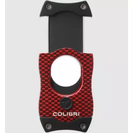 Colibri S-Cut CF Red guillotine szivarvágó 26 mm – piros, fekete pengével