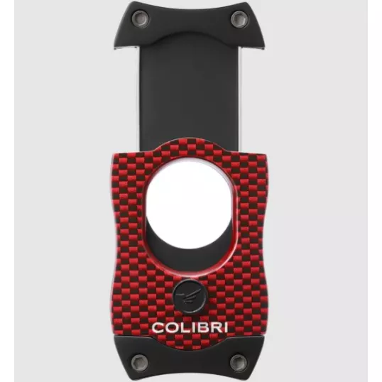 Colibri S-Cut CF Red guillotine szivarvágó 26 mm – piros, fekete pengével