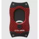 Colibri S-Cut CF Red guillotine szivarvágó 26 mm – piros, fekete pengével