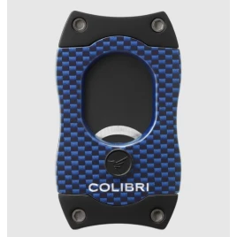 Colibri S-Cut CF Blue guillotine szivarvágó 26 mm – kék, fekete pengével