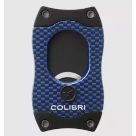 Colibri S-Cut CF Blue guillotine szivarvágó 26 mm – kék, fekete pengével