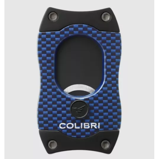 Colibri S-Cut CF Blue guillotine szivarvágó 26 mm – kék, fekete pengével