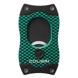 Colibri S-Cut CF Green guillotine szivarvágó 26 mm – zöld, fekete pengével