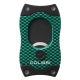 Colibri S-Cut CF Green guillotine szivarvágó 26 mm – zöld, fekete pengével - Colibri S-Cut