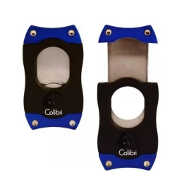 Colibri S-Cut Easy Cut Black + Blue guillotine szivarvágó 26 mm – fekete és kék