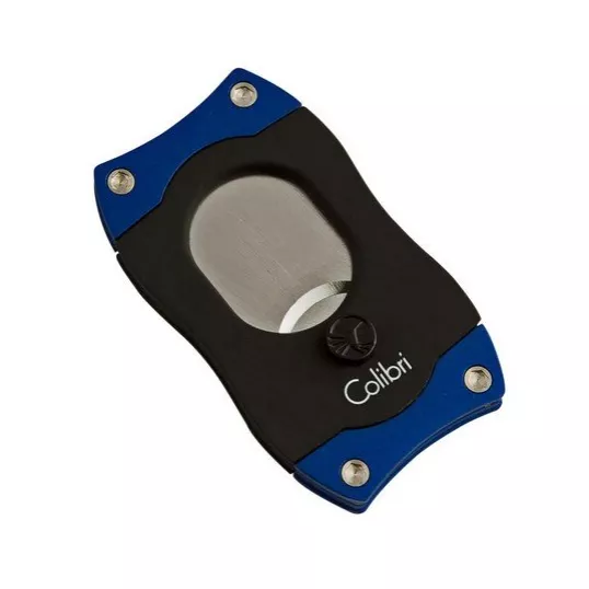 Colibri S-Cut Easy Cut Black + Blue guillotine szivarvágó 26 mm – fekete és kék