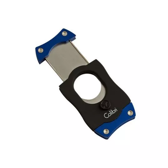 Colibri S-Cut Easy Cut Black + Blue guillotine szivarvágó 26 mm – fekete és kék