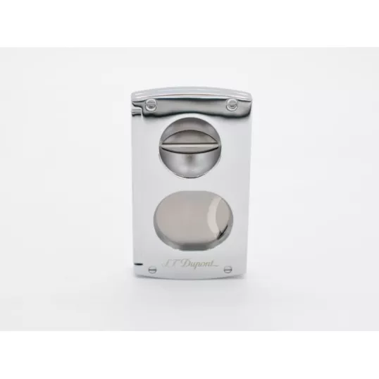 S.T. Dupont Cigar Universe kombinált szivarvágó – dupla pengés és V-cut – króm - Dupla pengés szivarvágó