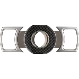 Passatore kétujjas szivar vágó nemesacél, króm/carbon - TIE Advanced x1