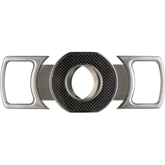 Passatore kétujjas szivar vágó nemesacél, króm/carbon - TIE Advanced x1