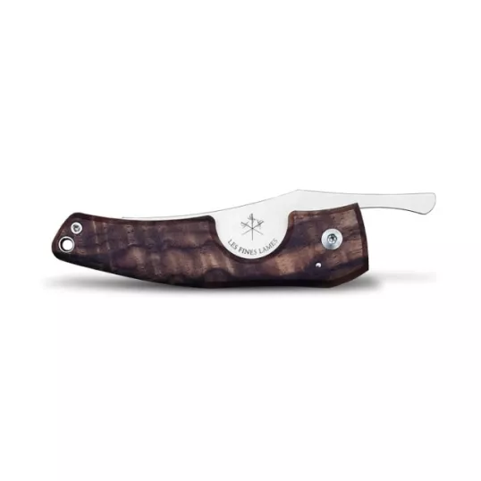 Les Fines Lames Le Petit Gunstock Walnut Burl diógyökér markolatos szivarvágó kés
