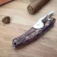 Les Fines Lames Le Petit Gunstock Walnut Burl diógyökér markolatos szivarvágó kés