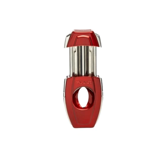 Xikar Flip Dual szivarvágó – V-vágás és egyenes vágás, piros - Xikar Flip Dual Cutter