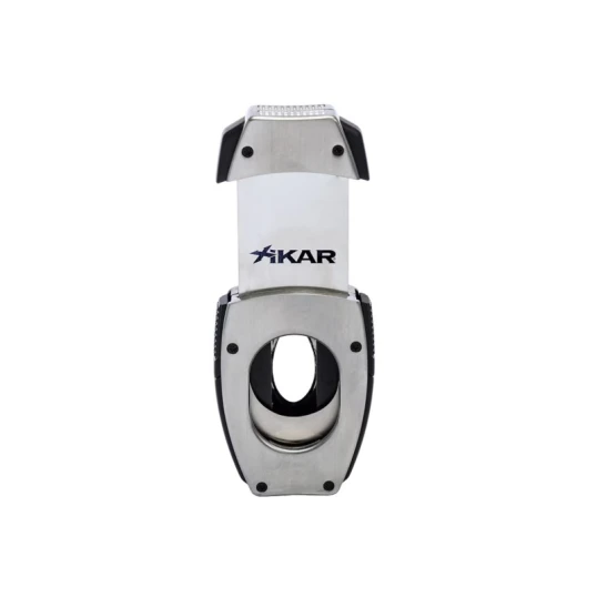 Xikar Flip Dual Cutter dupla pengés szivar és ékvágó 64-es szivar gyűrű méretig - Szálcsiszolt króm