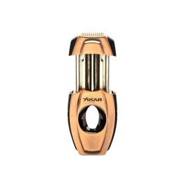 Xikar Flip Dual Cutter dupla pengés szivar és ékvágó 64-es szivar gyűrű méretig - Bronz színű