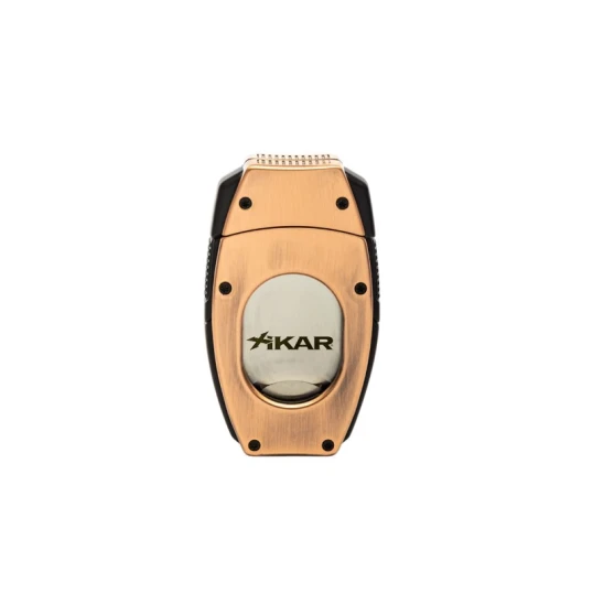Xikar Flip Dual Cutter dupla pengés szivar és ékvágó 64-es szivar gyűrű méretig - Bronz színű