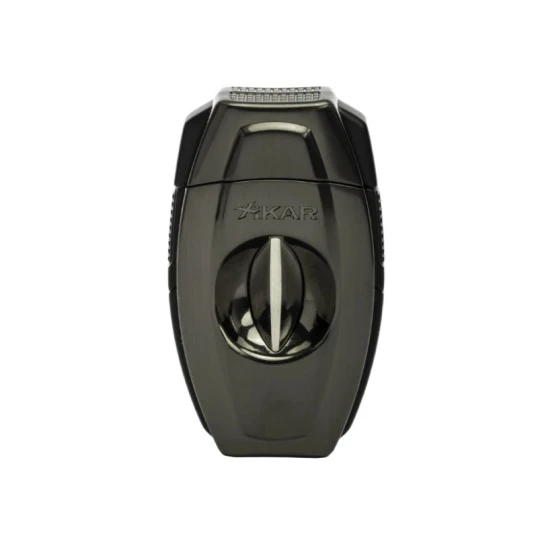 Xikar Flip Dual szivarvágó – V-vágás és egyenes vágás, gunmetal - Xikar Flip Dual Cutter