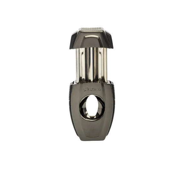 Xikar Flip Dual szivarvágó – V-vágás és egyenes vágás, gunmetal - Xikar Flip Dual Cutter
