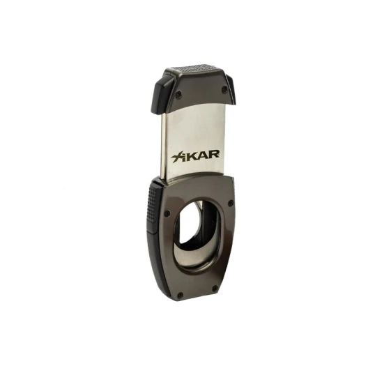 Xikar Flip Dual szivarvágó – V-vágás és egyenes vágás, gunmetal - Xikar Flip Dual Cutter