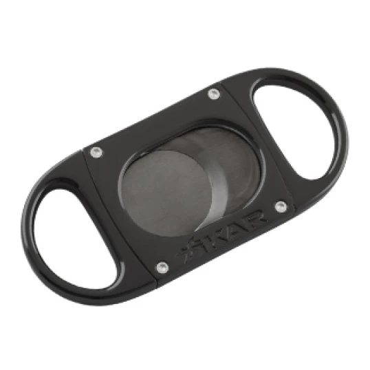 Xikar M8 Metal Body Cutter Black on Black dupla pengés guillotine szivarvágó – fém vázzal, nagy méretű szivarokhoz - M8