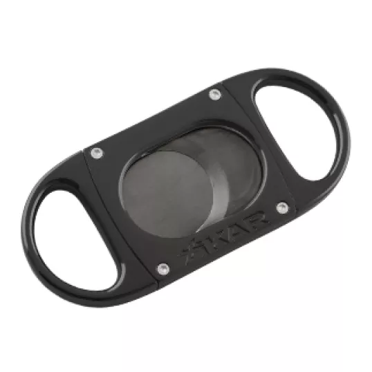 Xikar M8 Metal Body Cutter Black on Black dupla pengés guillotine szivarvágó – fém vázzal, nagy méretű szivarokhoz