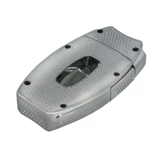 Xikar VX2 V-Cut szivar ékvágó – szálcsiszolt króm, 46–70 gyűrűméret