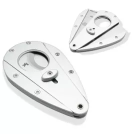 Xikar Xi1 Cutter Silver, dupla pengés pillangó szivarvágó - Ezüst