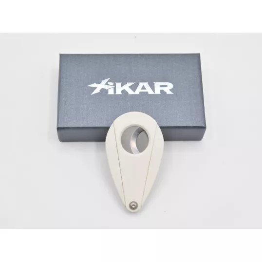 Xikar Xi2 White, dupla pengés csepp alakú szivarvágó - fehér - Xi2