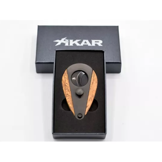 Xikar Xi3 Phantom Spalted Tamarind szivarvágó - Fekete pengével