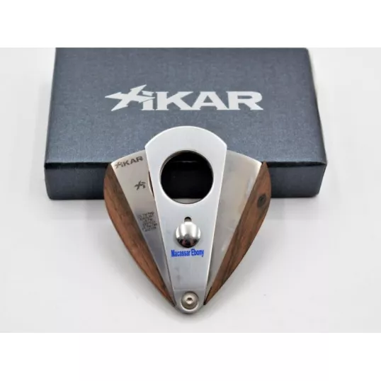 Xikar Xi3 Macassar Ebony dupla pengés szivarvágó - Ébenfa