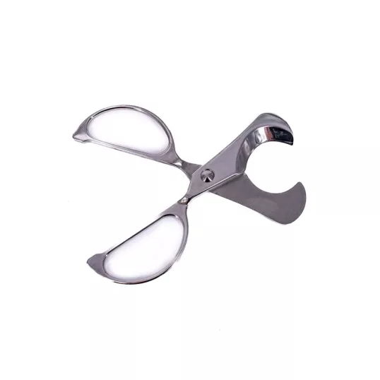 Szivarvágó olló 11,8 cm hosszú, króm színű - Angelo