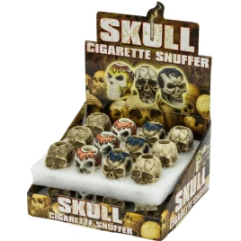 Skull koponya alakú cigaretta csikkölő – 24 db-os tálca, 4 féle mintával